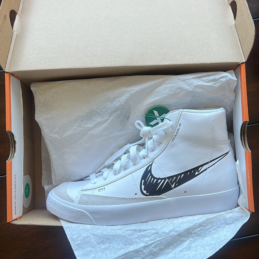 Nike Blazer Mid 77 Sketch White Black. Men’s Size US 8 - Picture 7 of 7